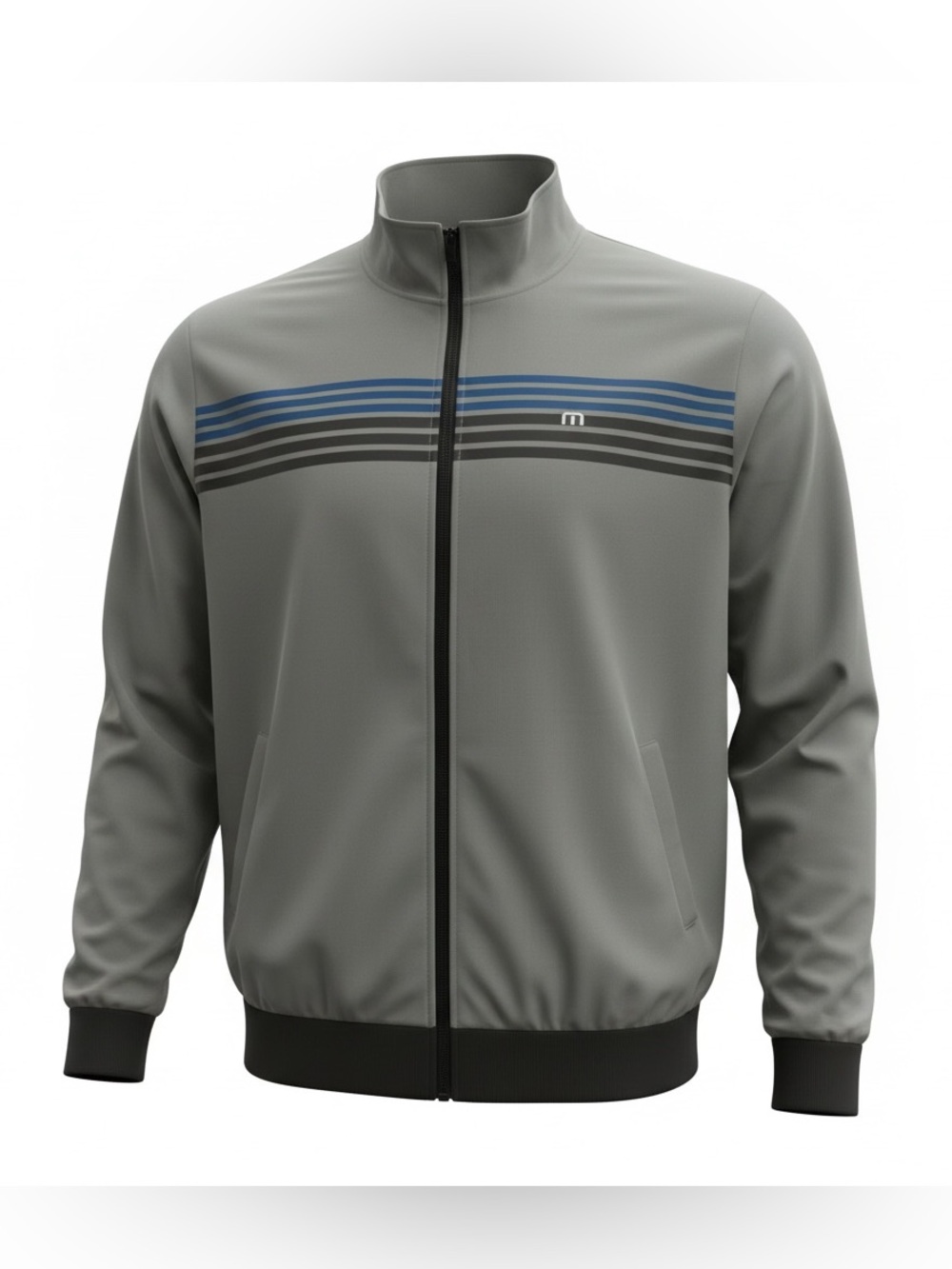 New Travis Mathew Striped Golf Jacket